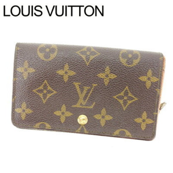 Louis Vuitton zipper Wallet bifold Porte Monnaie Vieux Tresor Brown - Picture 1 of 6
